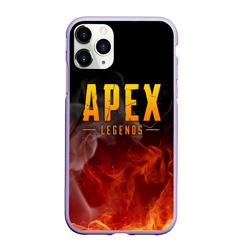 Чехол iPhone 11 Pro матовый APEX LEGENDS / 3D-Светло-сиреневый – фото 1