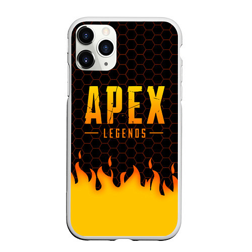 Чехол iPhone 11 Pro матовый APEX LEGENDS / 3D-Белый – фото 1