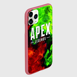 Чехол iPhone 11 Pro матовый APEX LEGENDS, цвет: 3D-малиновый — фото 2