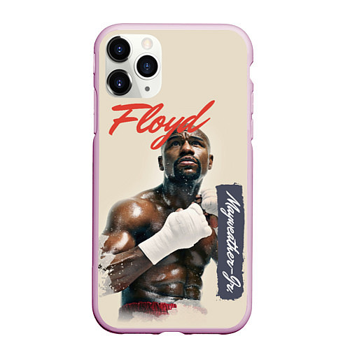 Чехол iPhone 11 Pro матовый Floyd / 3D-Розовый – фото 1