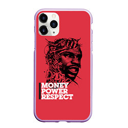 Чехол iPhone 11 Pro матовый Floyd Mayweather, цвет: 3D-сиреневый