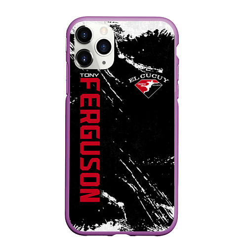 Чехол iPhone 11 Pro матовый Tony Ferguson / 3D-Фиолетовый – фото 1