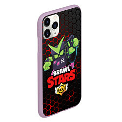 Чехол iPhone 11 Pro матовый BRAWL STARS VIRUS 8-BIT, цвет: 3D-сиреневый — фото 2