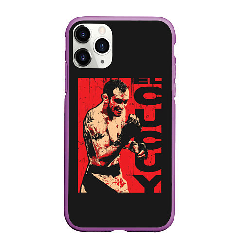 Чехол iPhone 11 Pro матовый Tony Ferguson / 3D-Фиолетовый – фото 1