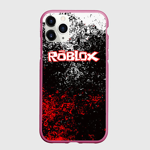 Чехол iPhone 11 Pro матовый ROBLOX / 3D-Малиновый – фото 1