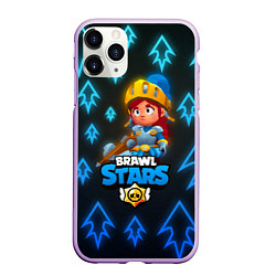 Чехол iPhone 11 Pro матовый Brawl Stars Dragon Knight Jessie, цвет: 3D-сиреневый