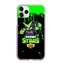 Чехол iPhone 11 Pro матовый BRAWL STARS VIRUS 8-BIT, цвет: 3D-розовый