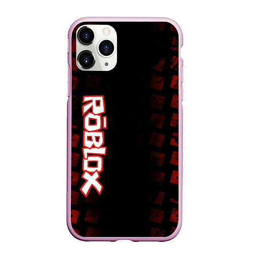 Чехол iPhone 11 Pro матовый Roblox / 3D-Розовый – фото 1