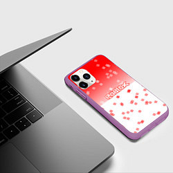 Чехол iPhone 11 Pro матовый ROBLOX, цвет: 3D-фиолетовый — фото 2