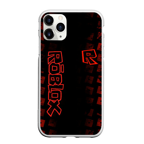 Чехол iPhone 11 Pro матовый Roblox / 3D-Белый – фото 1