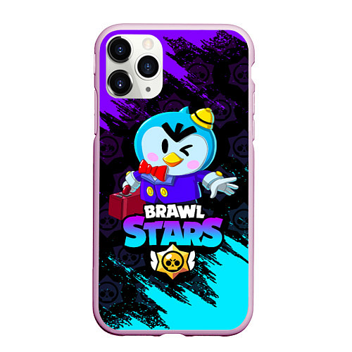 Чехол iPhone 11 Pro матовый BRAWL STARS MRP / 3D-Розовый – фото 1