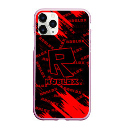 Чехол iPhone 11 Pro матовый Roblox, цвет: 3D-розовый