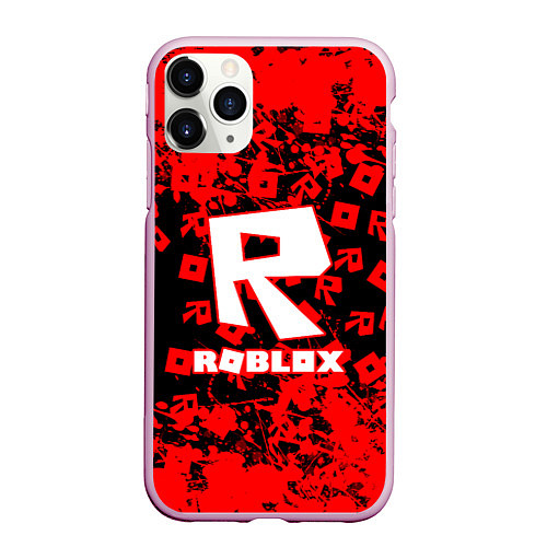 Чехол iPhone 11 Pro матовый Roblox / 3D-Розовый – фото 1