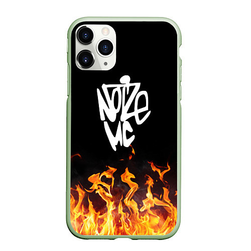 Чехол iPhone 11 Pro матовый Noize MC / 3D-Салатовый – фото 1