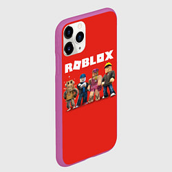 Чехол iPhone 11 Pro матовый ROBLOX, цвет: 3D-фиолетовый — фото 2