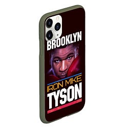 Чехол iPhone 11 Pro матовый Mike Tyson, цвет: 3D-темно-зеленый — фото 2