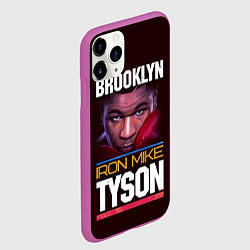 Чехол iPhone 11 Pro матовый Mike Tyson, цвет: 3D-фиолетовый — фото 2