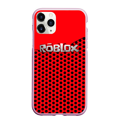 Чехол iPhone 11 Pro матовый Roblox Red / 3D-Розовый – фото 1