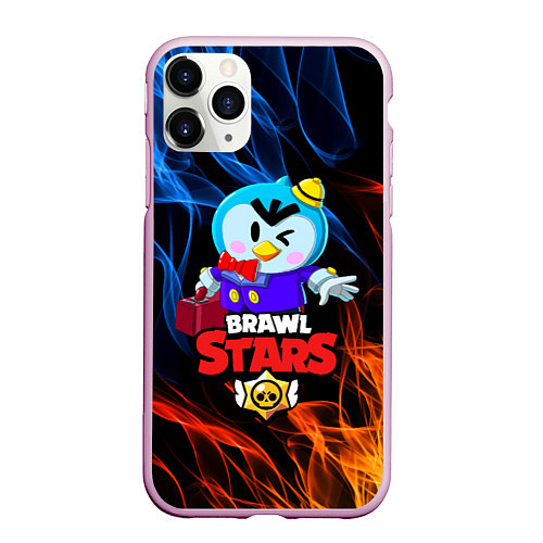 Чехол iPhone 11 Pro матовый BRAWL STARS MRP / 3D-Розовый – фото 1