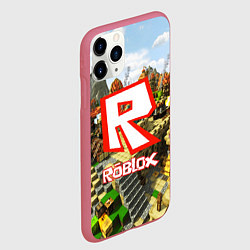 Чехол iPhone 11 Pro матовый ROBLOX, цвет: 3D-малиновый — фото 2