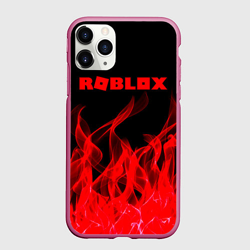 Чехол iPhone 11 Pro матовый ROBLOX / 3D-Малиновый – фото 1