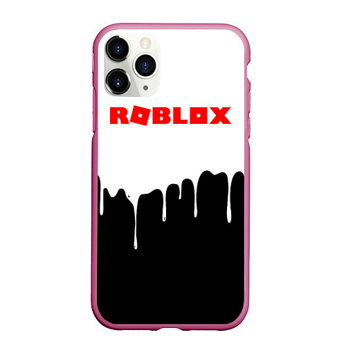 Чехол iPhone 11 Pro матовый ROBLOX / 3D-Малиновый – фото 1