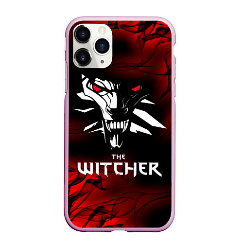 Чехол iPhone 11 Pro матовый THE WITCHER / 3D-Розовый – фото 1