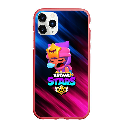 Чехол iPhone 11 Pro матовый BRAWL STARS SANDY / 3D-Красный – фото 1