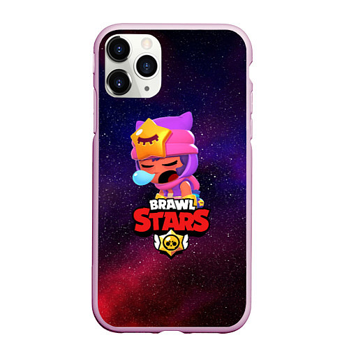 Чехол iPhone 11 Pro матовый BRAWL STARS SANDY / 3D-Розовый – фото 1
