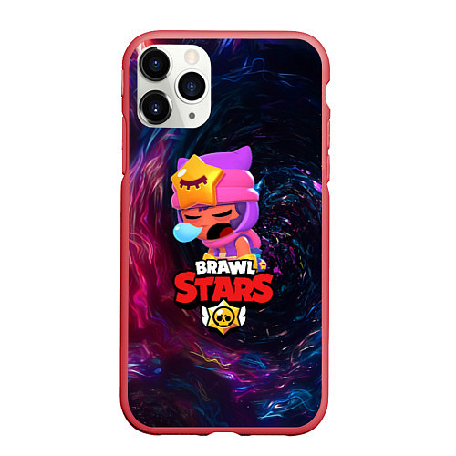 Чехол iPhone 11 Pro матовый BRAWL STARS SANDY / 3D-Красный – фото 1