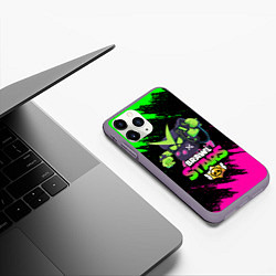 Чехол iPhone 11 Pro матовый BRAWL STARS VIRUS 8-BIT, цвет: 3D-серый — фото 2