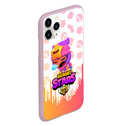 Чехол iPhone 11 Pro матовый BRAWL STARS SANDY, цвет: 3D-розовый — фото 2