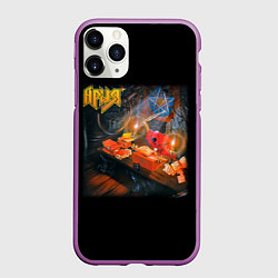 Чехол iPhone 11 Pro матовый Ария, цвет: 3D-фиолетовый