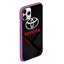 Чехол iPhone 11 Pro матовый TOYOTA, цвет: 3D-фиолетовый — фото 2