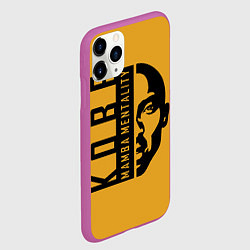 Чехол iPhone 11 Pro матовый Kobe Mamba mentality, цвет: 3D-фиолетовый — фото 2
