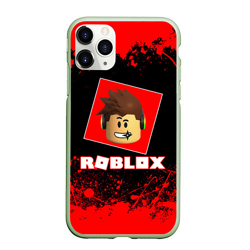 Чехол iPhone 11 Pro матовый ROBLOX / 3D-Салатовый – фото 1