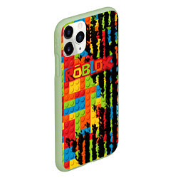 Чехол iPhone 11 Pro матовый Roblox, цвет: 3D-салатовый — фото 2