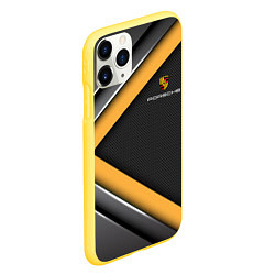 Чехол iPhone 11 Pro матовый PORSCHE, цвет: 3D-желтый — фото 2