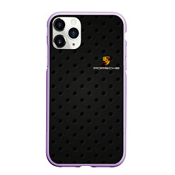 Чехол iPhone 11 Pro матовый PORSCHE, цвет: 3D-сиреневый