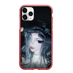 Чехол iPhone 11 Pro матовый BILLIE EILISH, цвет: 3D-красный