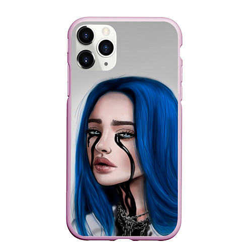 Чехол iPhone 11 Pro матовый BILLIE EILISH / 3D-Розовый – фото 1