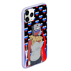 Чехол iPhone 11 Pro матовый CountryHumans, цвет: 3D-светло-сиреневый — фото 2