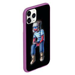 Чехол iPhone 11 Pro матовый CountryHumans - Россия, цвет: 3D-фиолетовый — фото 2