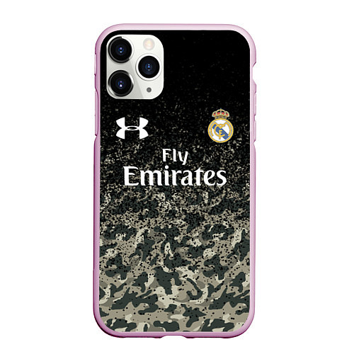 Чехол iPhone 11 Pro матовый Real Madrid / 3D-Розовый – фото 1