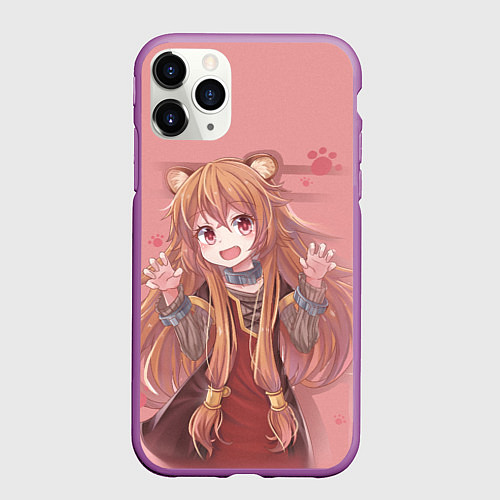 Чехол iPhone 11 Pro матовый Raphtalia / 3D-Фиолетовый – фото 1