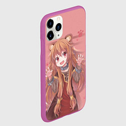 Чехол iPhone 11 Pro матовый Raphtalia, цвет: 3D-фиолетовый — фото 2