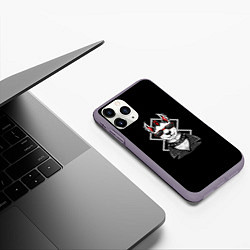 Чехол iPhone 11 Pro матовый Lama, цвет: 3D-серый — фото 2
