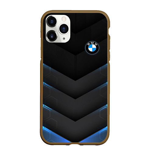 Чехол iPhone 11 Pro матовый BMW / 3D-Коричневый – фото 1