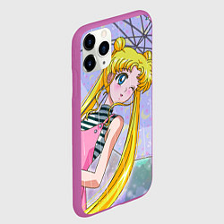Чехол iPhone 11 Pro матовый Sailor Moon, цвет: 3D-фиолетовый — фото 2