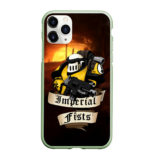 Чехол iPhone 11 Pro матовый Imperial Fists W40000 / 3D-Салатовый – фото 1